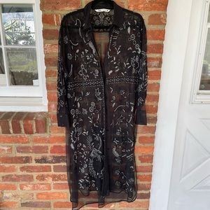 Embroidered Zara dress - transparent